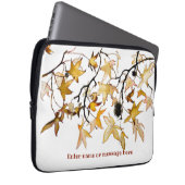 gelbe Herbstblätter Laptopschutzhülle (Vorne Rechts)