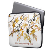 gelbe Herbstblätter Laptopschutzhülle (Vorderseite Links)