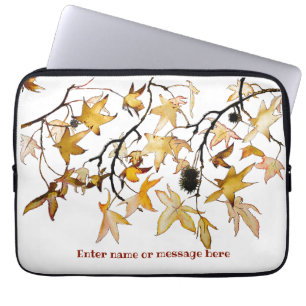 gelbe Herbstblätter Laptopschutzhülle
