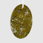 Gelbe Herbstblätter Ornament (Vorderseite)