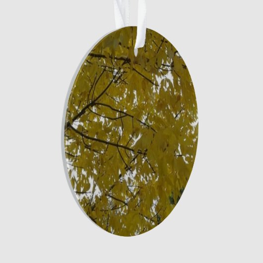 Gelbe Herbstblätter Ornament (Vorderseite)