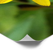 gelbe Herbstblumen Poster (Ecke)