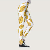 Gelbe Herbstleaf-Leggings Leggings (Rechts)