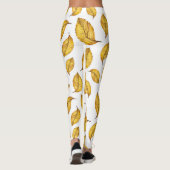 Gelbe Herbstleaf-Leggings Leggings (Rückseite)