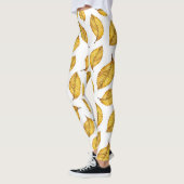 Gelbe Herbstleaf-Leggings Leggings (Links)