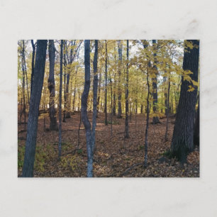 Gelbe Herbstpostkarte Postkarte