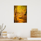 Gelbe Herbstwald Print Poster - Kunst-Mural (Küche)