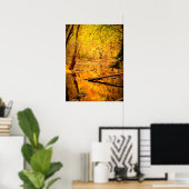 Gelbe Herbstwald Print Poster - Kunst-Mural (Heimbüro)