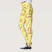 Gelbe Herzen, Leggings (Links)