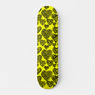 Gelbe Herzen Skateboard