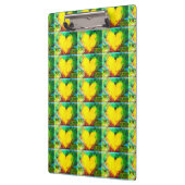 gelbe Herzklappe Klemmbrett (Links)