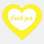 gelbe Herzkleber (Blatt 20) von dalDesignNZ Herz-Aufkleber (Vorderseite)