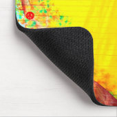 gelbe Herzmuschel Mousepad (Ecke)