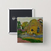Gelbe Heuschober Paul Gauguins | oder goldene Button (Vorne & Hinten)