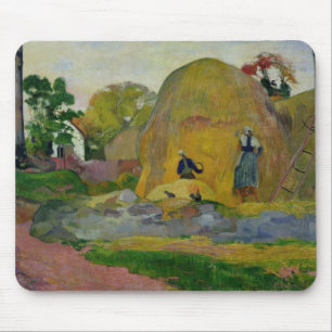 Gelbe Heuschober Paul Gauguins oder goldene Mousepad