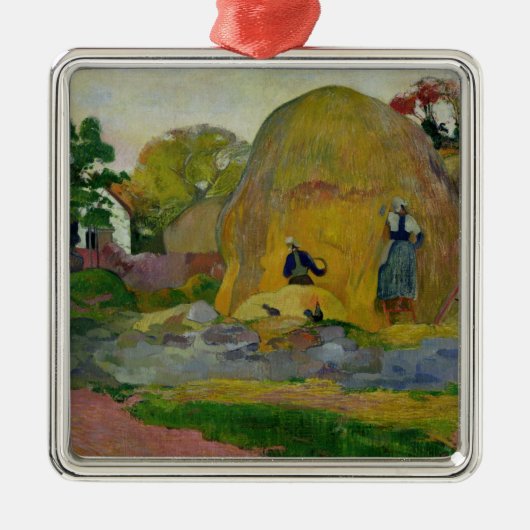 Gelbe Heuschober Paul Gauguins | oder goldene Silbernes Ornament (Vorne)