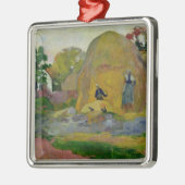 Gelbe Heuschober Paul Gauguins | oder goldene Silbernes Ornament (Links)