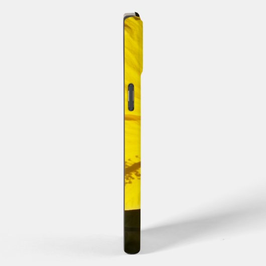 Gelbe Hibiskus Blume Case-Mate iPhone Hülle (Rückseite / Rechts)