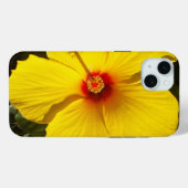Gelbe Hibiskus Blume Case-Mate iPhone Hülle (Rückseite (Horizontal))
