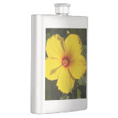 Gelbe Hibiskus Blume Flachmann (Rechts)