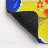 Gelbe Hibiskus Blume Malerei Mousepad (Ecke)