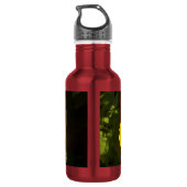 Gelbe Hibiskus Blume Trinkflasche (Rückseite)