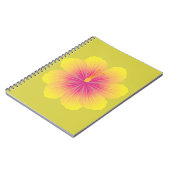 Gelbe Hibiskus_Illustration Notizblock (Linke Seite)