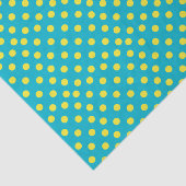 Gelbe Hintergrund-Farben der Tupfen-| DIY Seidenpapier (Ausschnitt)