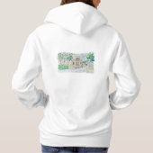 Gelbe Historische Villa Hoodie (Rückseite)