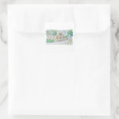 Gelbe historische Villa Quadratischer Aufkleber (Tasche)