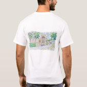 Gelbe historische Villa T-Shirt (Rückseite)