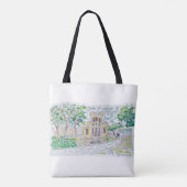 Gelbe Historische Villa Tasche (Rückseite)