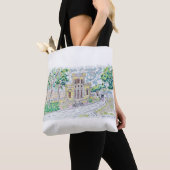 Gelbe Historische Villa Tasche (Von Nahem)
