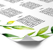 Gelbe Hochzeit Blumenplan Party/Hochzeit Poster (Ecke)