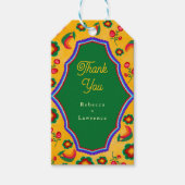 Gelbe Hochzeit Geschenkanhänger (Vorderseite)