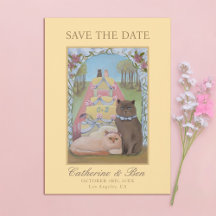 Gelbe Hochzeit rettet das Date Cat Couple