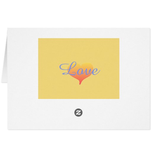 Gelbe Hochzeitskarten für das sonnige Herz (Rückseite Horizontal)