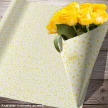 Gelbe Hochzeitsmütter-TagValentinrollen Geschenkpapier<br><div class="desc">Hört in verschiedenen Gelbtönen auf pastellgelbem Hintergrund. Verfügbar in Blättern und Rollen sowie in anderen Farben: https://www.zazzle.com/collections/pattern_hearts-119768498397094853</div>