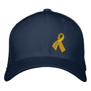 Gelbe Hoffnungs-Band-solidarität Bestickte Baseballkappe