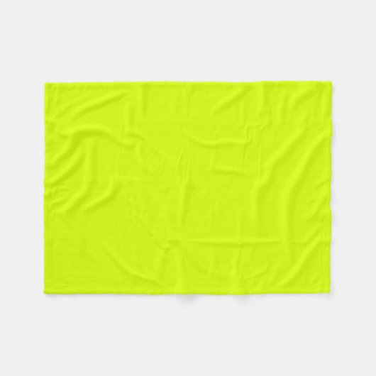 Gelbe, hohe Neonsicht Chartreuse Fleecedecke (Vorderseite (Horizontal))