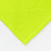 Gelbe, hohe Neonsicht Chartreuse Fleecedecke (Ecke)