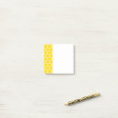 Gelbe Honeycomb Geometric White Lines Bumblebee Post-it Klebezettel (Auf Schreibtisch)