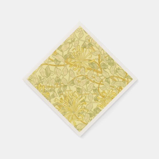 Gelbe Honeysuckle Serviette (Ecke)