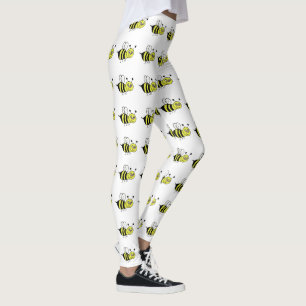 Gelbe Honigbiene-Leggings Leggings