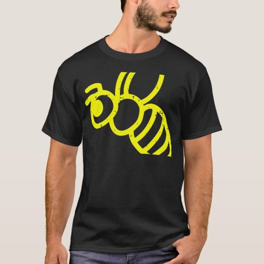 Gelbe Honigbiene T-Shirt (Vorderseite)