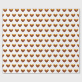 Gelbe Honigherzen Süße Geschenkpapier Liebe (Flach)