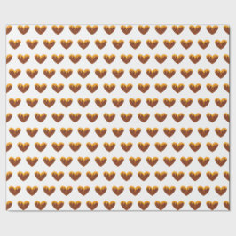 Gelbe Honigherzen Süße Geschenkpapier Liebe