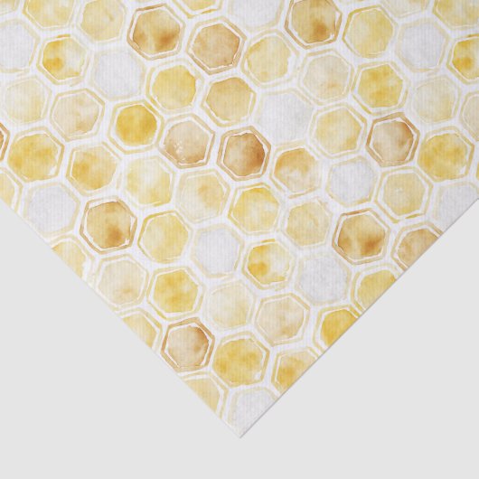 Gelbe Honigwabe Geburtstag Seidenpapier (Ausschnitt)