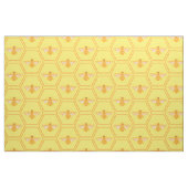 Gelbe Honigwabe mit Honigbienen Stoff (Fat Quarter (45,7 x 55,9 cm))