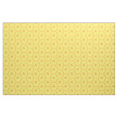 Gelbe Honigwabe mit Honigbienen Stoff (Fat Quarter (45,7 x 55,9 cm))